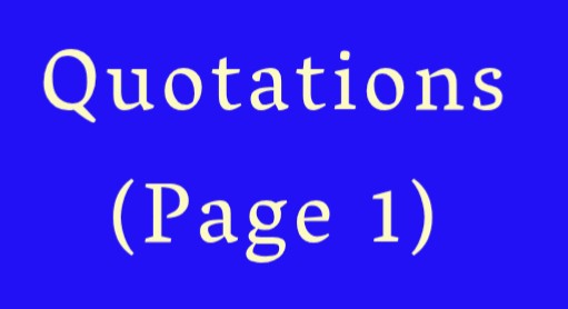Quotations Page 1